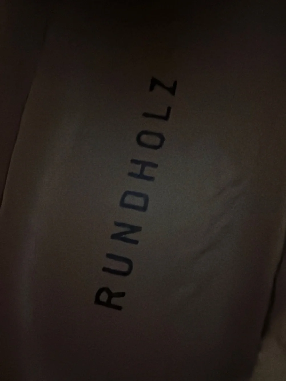 Rundholz Logo Print Top in Taupe